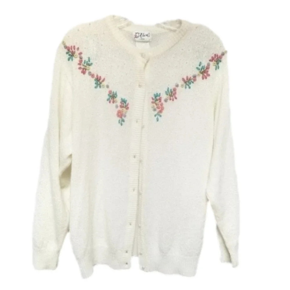 VINTAGE  d'Allairds floral cardigan
